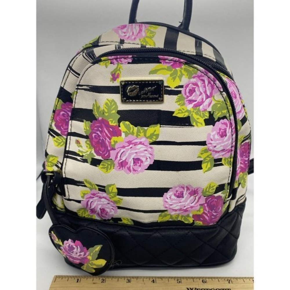 Luv Betsey By Betsey Johnson Floral Mini Backpack - Excellent Condition